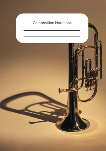 Alto Horn Notebook | Blank Sheet Music | Composition Notebook | 10 Staves, 100 Pages | 10 x 7 Inch Manuscript Paper