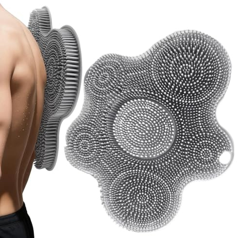 Nettoyeur pour pieds sous la douche | Tapis en silicone avec ventouses antidérapantes - Exfoliant mural pour douche - Pour nettoyer sol, mur, salle de bain