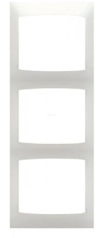 Bjc coral - Placa 3 elementos vertical serie coral sin bastidor blanco