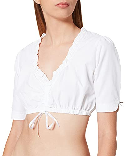 Stockerpoint Femme Dirndlbluse B-1018 Robe pour Occasion spéciale Not Applicable, Blanc, 44