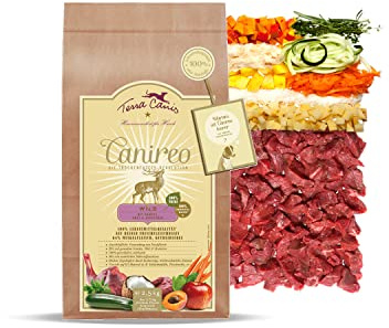 Terra Canis Selvaggina, verdure, frutta e farina di cocco - Canireo cibo secco, 2.5kg I Alimento premium per cani con ingredienti di autentica qualità human-grade al 100% I 64% di carne fresca