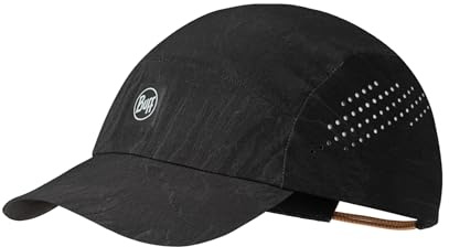 Buff®| Gorra Pack Speed Hombre Mujer Adulto Flexible, UPF50, Elemento Reflectante, Comoda, Elastica, Correr, Ventilacion, Plegable, S/M, Negro