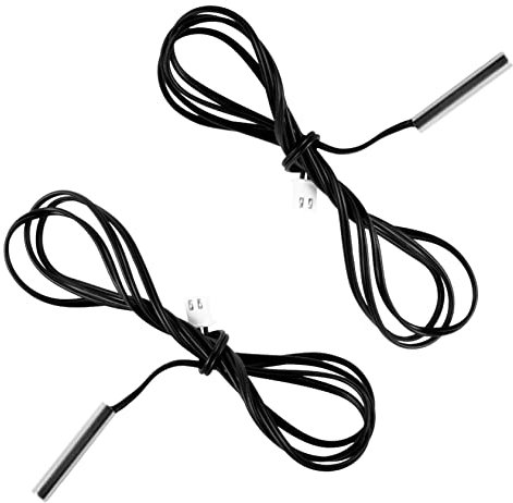 Cabilock 2Stücke Wasserdichte Thermistor Temperatursensoren mit Kabel für Heizungs Kühllagertemperaturüberwachung für Thermostat Klimaanlagen Aquakultur