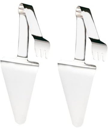 VALICLUD 2 Piezas Palas para Pizza y Pastel de Acero Inoxidable Resistente y Práctico para Hornear Espátulas Triangulares Multifuncionales para Queso y Tartas Cocina