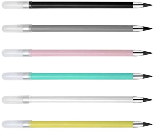 BESTonZON Matite Eternamente Cancellabili 6 Pezzi Matite da Schizzo Infrangibili per Disegno e Scrittura per Studenti e Artisti Forniture per Disegno e Scuola Colore Casuale Colore Casuale