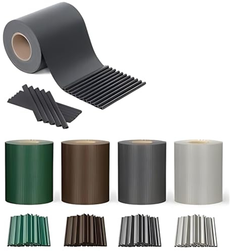 EffeDecor Frangvista Recinzioni in Pvc Strisce Protezione Privacy 19cmx35 MT Impermeabile,Resistente ai Raggi UV Incluse 25 Clip Fissaggio Incluse per Balcone Cancello Giardino (Marrone)