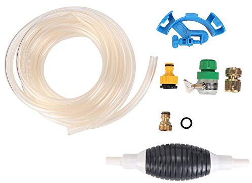 Aquarium Reiniger Aquarium Wasserwechsler Wasseraustauschgeräte Aquarium Reinigungs Pumpen Installations Kit mit 5m Wasser Schlauch für Aquarien Algen Schmutz Reinigung