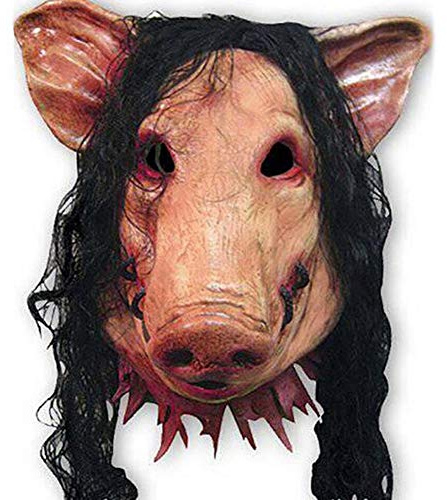 IBLUELOVER Halloween Masque en Latex Motif Animal Porc Masque Loup-garou Masques Horreur Effrayant Déguisement Costume Mask Couvrant la Tête Accessoire Halloween Carnaval Mascarade Cosplay Bar