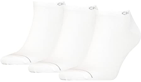 Calvin Klein Men's Socks (Pack of 3), White, One Size