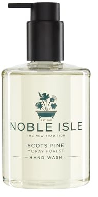 Noble Isle Handseife | Luxus-Handwaschmittel Flüssigseife für Männer & Frauen | Bio, veganfreundlich, echtes Parfüm, „Britain in a Bottle“ Handseife (Scots Pine, 250ml)