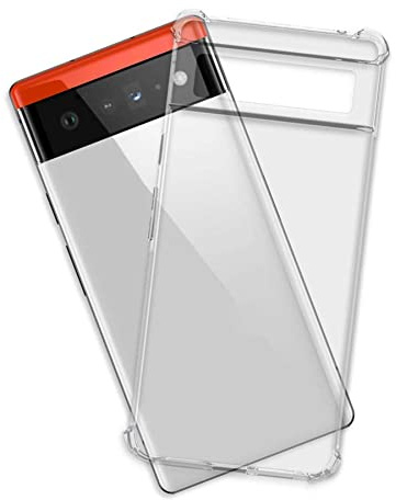 mtb more energy® Coque de protection souple Armor compatible avec Google Pixel 6 (6,4''), coins renforcés, protection de l'appareil photo, 1,5 mm en TPU