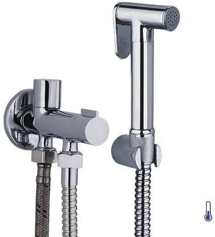 Kibath Grifo WC HIGIENE ÍNTIMA 1 agua CROMO brillo fabricado en latón