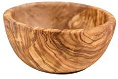 Lipper International 6011 Olive Wood Serving Bowl for Salads, Fruit, or Popcorn, Small, 4.75