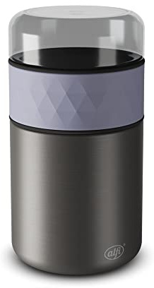 alfi ENDLESS FOOD MUG 500 ml, lavender, termobehållare för mat rostfritt stål med snackkruka, 3 delar, isoleringsbehållare läckagesäker, håller 5 timmar 10 timmar Kall, diskmaskinssäker