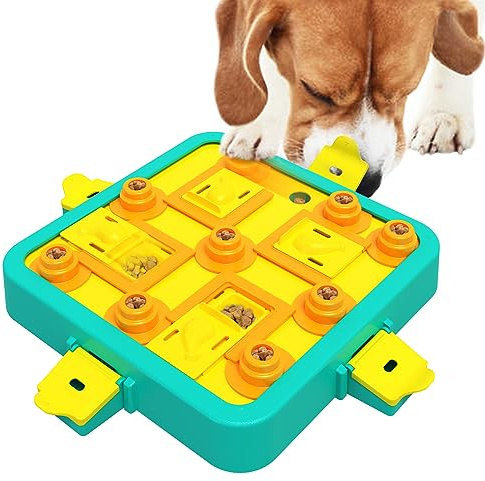 Dufuso Jouet Intelligence pour Chien - Occupation pour Grands/Moyens/Petits Chiens - Jeux Formation Interactive Avancé (Niveau 3)