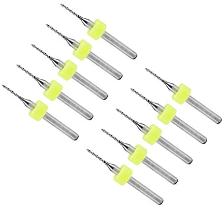 QUARKZMAN 1mm PCB Taladro Brocas x 10uds Tungsteno Carburo para Perforación y Mecanizado Piezas
