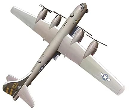 MOUDOAUER Bricolage B-29 SuperFortress Bomber 1:47 Modèle en papier d'avion fait à la main Ensemble de modèles d'avion pour collection (kit non assemblé)