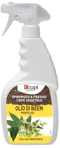 BERARDI | Olio di Neem RTU pronto all'uso spray 500 ml | Repellente naturale per piante contro insetti e parassiti nocivi | Puro e spremuto a freddo | 100% puro