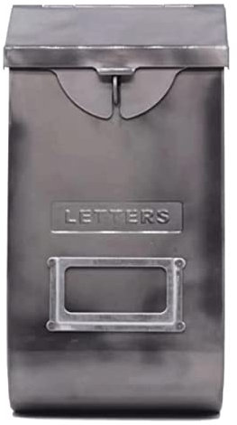 Wall-Mount Mailbox Large Capacity Drop Box Easy to Install Curbside Mailboxes Lockable Wall Mount Post Box Measures 6.1 X 2.4 X 12 Inch Mailbox