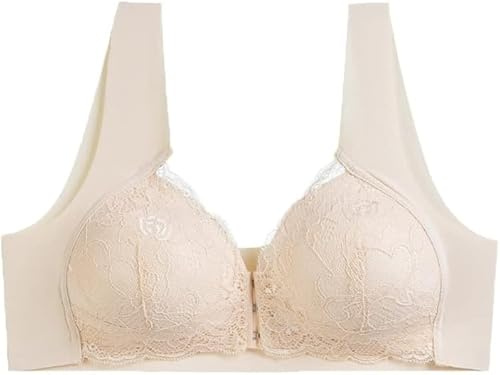 FFWTPY Reggiseni Donna Senza Cuciture Coppa Triangolare Reggiseno Senza Ferretto Imbottito Microfibra Minimizer Comfort Quotidiano Sostegno Naturale Traspirante
