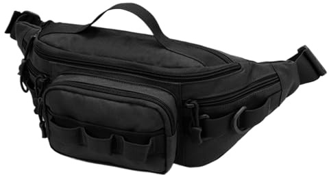 Tanxier Sac de matériel de pêche, Sacs de pêche pour Hommes,Sac de pêche à Compartiments Multiples Sac de pêche à bandoulière | Ceinture réglable, boîte de matériel, Sac Banane de pêche pour Femmes