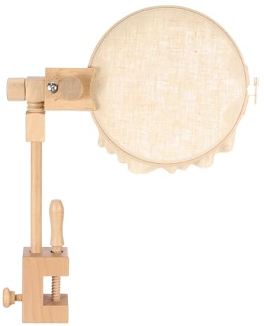 PATIKIL Embroidery Hoop Stand, Adjustable Rotated Beech Wood Cross Stitch Stand Holder for DIY Art Craft, Sewing, Needlework Projects