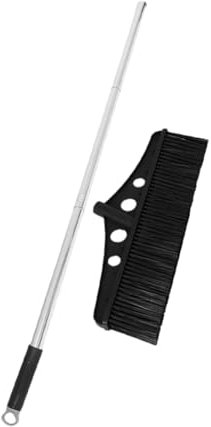 Vaguelly Efficient Sweeping Broom Large Outdoor Brush Push Broom for Concrete Yard Balcony Heavy Duty Cleaning