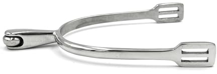 Equine Smile ES1026 Ballsporen horizontalem Ballrad Reitsporen Reiten Sporen Spur hochwertiger Edelstahl (Damen 40 mm)
