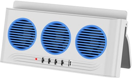 Bilfläkt Solar USB - Luftcirkulationsfläkt med 3 fläktar | Fordons kylsystem fönsterfläkt | Bärbar bilfläkt för, stadsjeepar, lastbilar, husbilar, oberoende styrbara fläktar