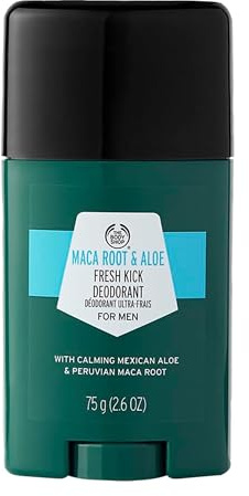 The Body Shop Maca Root & Aloe Fresh Kick Deodorant for Men - Feel and smell your freshest with our Maca Root & Aloe Fresh Kick Deodorant.