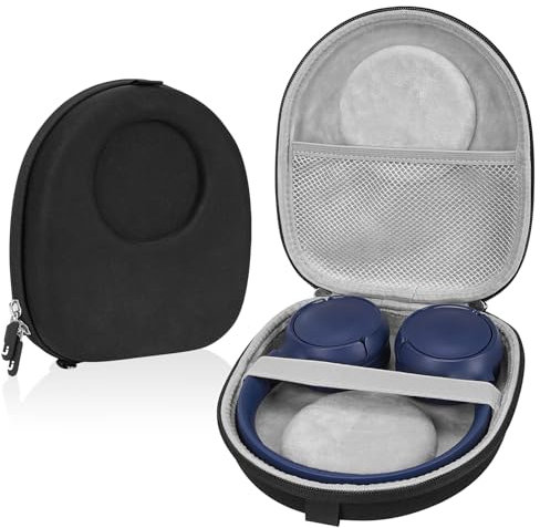 Linkidea Étui de transport pour écouteurs compatible avec JBL Tune 500BT, T500bt, T600BTNC, Live 400BT, T450BT, E45BT Case, étui de voyage rigide de protection avec câble, chargeur de rangement (noir)
