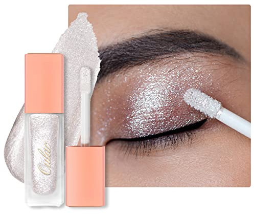 Oulac Fard à Paupières Liquide Scintillant, Fard à Paupières, Paillettes Yeux Maquillage Eyeliner Paillette 6.8g