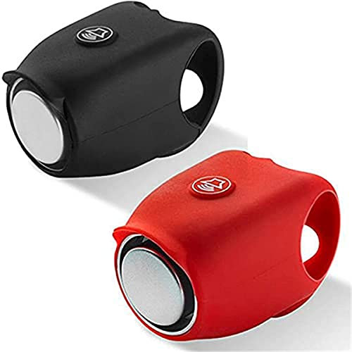 Nalakey Fahrrad elektrische Hupe - Aus Silikon inklusive eingebauten Knopfzellen,120db Wasserdicht Unsichtbar Fahrradhorn Zubehör Für Mountainbike Super Bike Horn (b3)