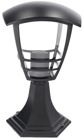 EDO Gartenlaterne IMMA L/S Schwarz Gartenlampe - Außenleuchte Laterne 30cm - E27 IP44 Außenlampe für Garten, Terrasse, Wege Moderne Wegeleuchte Lanternen für Draußen