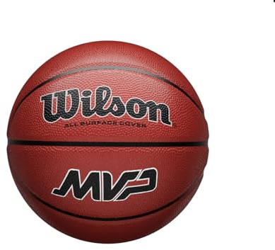 Wilson MVP Basketball Micro Mini, Rubber Miniature Basketball, Compact & Versatile For Kids, As Decoration Or As A Gift, Colour: Brown