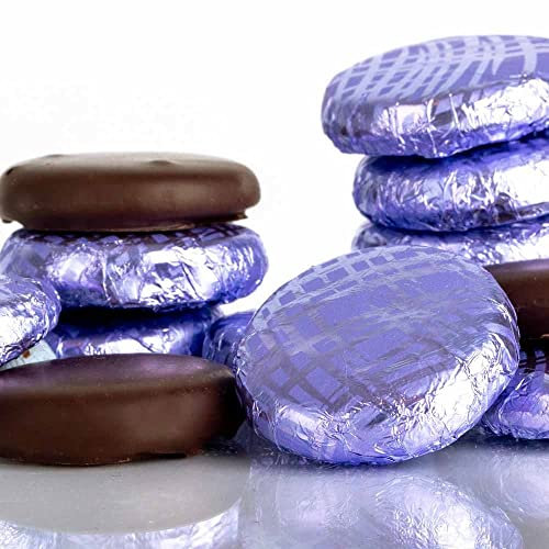 Whitakers Chocolates Dark Chocolate Creams - Lilac Foiled Fondant Cremes (Violet, 1200g)