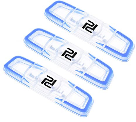 PATIKIL 3Pack Tennisschläger Vibrationsdämpfung Weich Silikon Schläger Stoßdämpfung Saitenfederung Blau