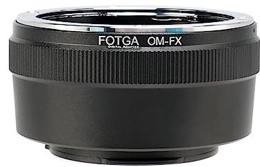 FOTGA OM-FX objektivadapter för Olympus OM-objektiv kompatibel med Fujifilm Fuji X-Mount kamera-omvandlare till X-H2, X-H2S, X-T5, X-T4, X-E4, X-T200, X-T100, X-A20, X-T30 II, X-T20, X-Pro3, X-Pro2,