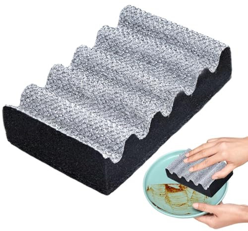 Generico Spazzola per la pulizia della griglia | Spugna per griglia a rete | Spazzole per la pulizia della cucina, utensili per la casa, per la pulizia