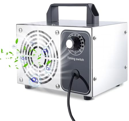 Ozongenerator 40000 mg/h, Industrieller Ozongerät für Wohnung 300㎡ Tragbares Ozongenerator und mit 60 Min Timer, Luftreiniger für Auto Garagen Wohnung Hotels Küche Haustiere Gerüche