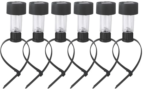 Generico Luci per Piscina Galleggianti | 6 Lampade Cascata | Illuminazione Decorativa Impermeabile e Brillante con Fascia Regolabile per Cortile Patio Stagno Terrazzo Giardino e Spazi Esterni