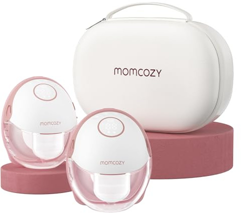 Momcozy M6 Tire Lait Electrique Mains Libres (2, Rouge)