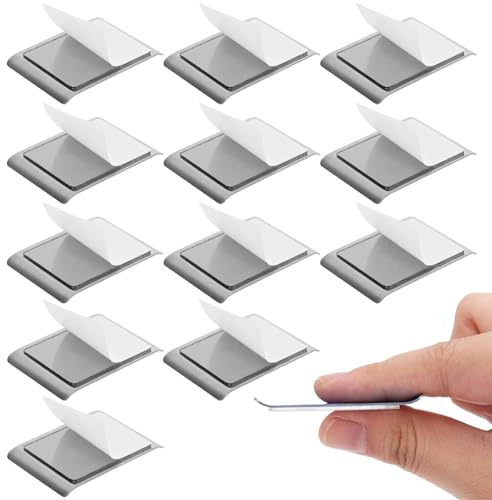 12 cuscinetti magnetici adesivi sotto la luce dell'armadio strisce magnetiche con supporto adesivo magnete autoadesivo adesivi adesivi nastro per luci sotto armadio luci magnetiche appiccicose