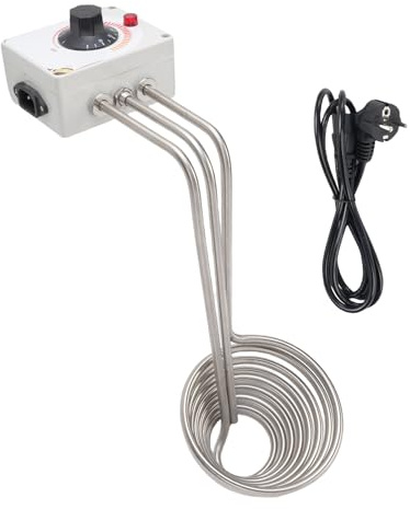 Omabeta Fondoir à Miel Réglable en Acier Inoxydable de qualité Alimentaire, avec Contrôle du Thermostat pour L'apiculture, 550W