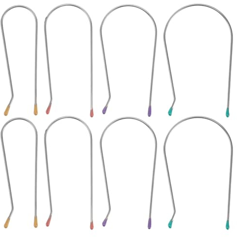 IWOWHERO Pinces Métalliques pour Bigoudis Chauffants U, Kit de 32 Clips de Rechange, Accessoires Coiffure pour Fers à Friser Électriques, Maintien pour Coiffage à Domicile
