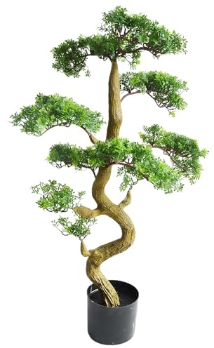 85cm Artificial Pine Bonsai Tree in Weighted Pot, Artificial Plants indoor