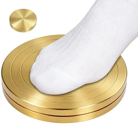Tavola girevole per balletto - Disco rotante portatile da 8 cm, attrezzo per l'equilibrio in lega di alluminio, strumento con base in | Attrezzatura per esercitarsi in piroetta per danza, ginnas