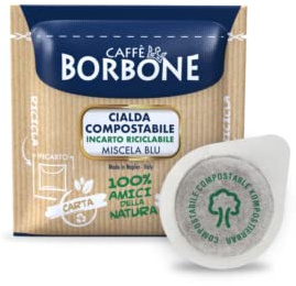600 cialde caffè Borbone miscela blu ESE 44 mm
