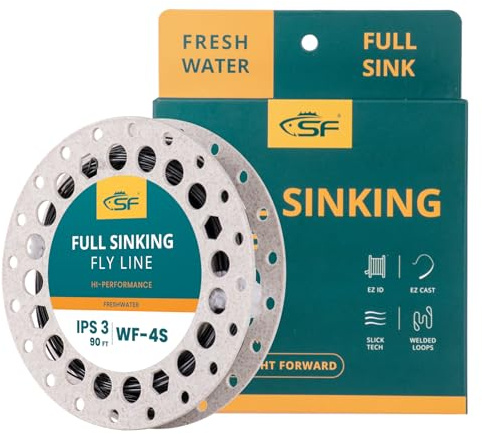 SF Voll sinkende Fliegenschnur Gewicht Forward Taper Fliegenschnur WF 4 90FT IPS3