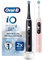 Oral-B iO6 2x Electric Toothbrushes For Adults, 2 Handles, 2 Toothbrush Heads, 5 Modes with Teeth Whitening, UK 2 Pin Plug, Black Lava & Pink Sand